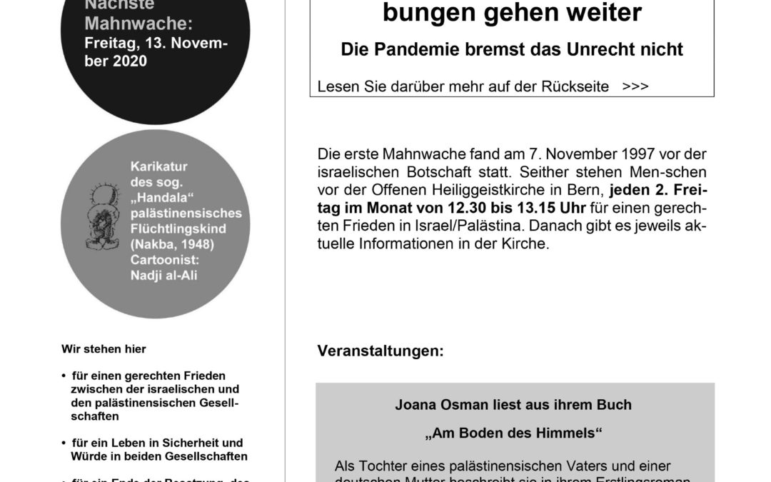 Mahnwache Oktober 2020