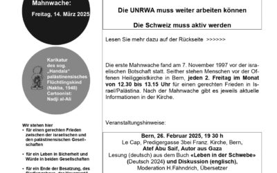 Flyer Mahnwache Februar 2025