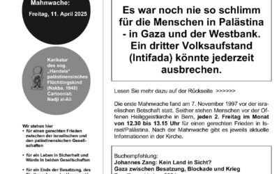 Flyer Mahnwache März 2025