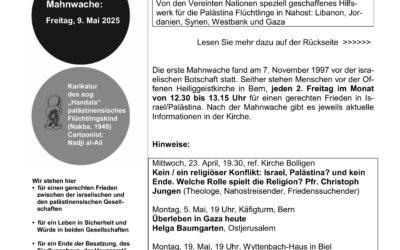 Flyer Mahnwache April 2025